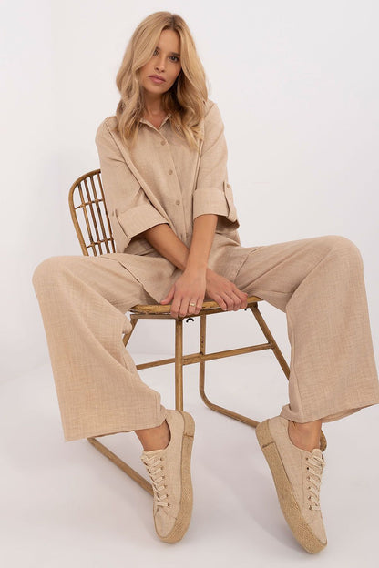  Spodnie Komplet Model LK-KMPL-509705.92 Camel - Lakerta 