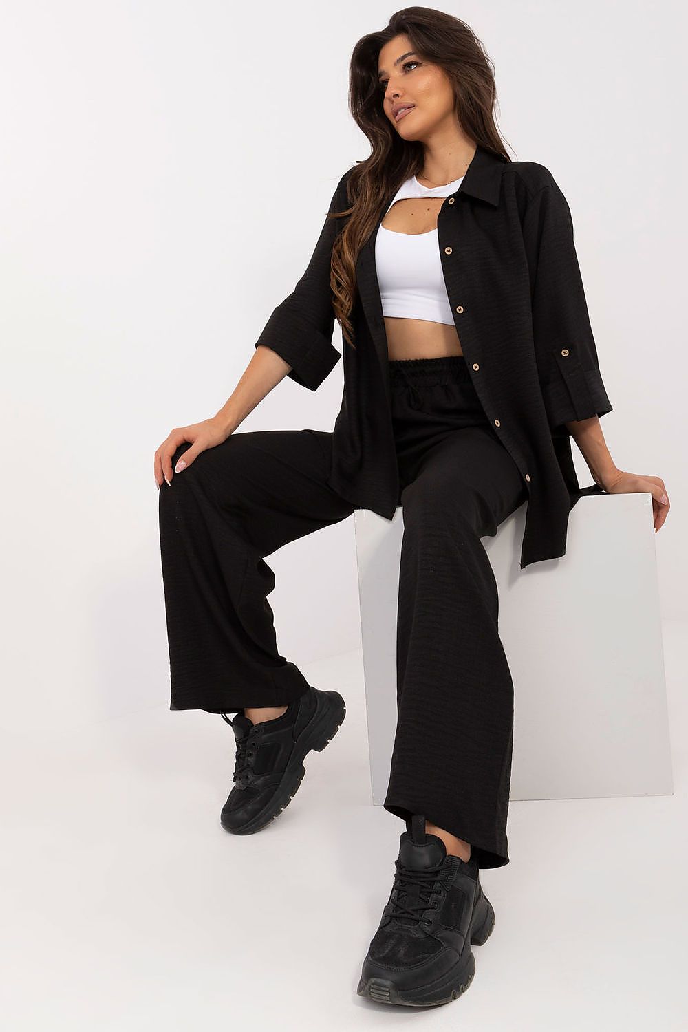  Spodnie Komplet Model LK-KMPL-509705.92 Black - Lakerta 