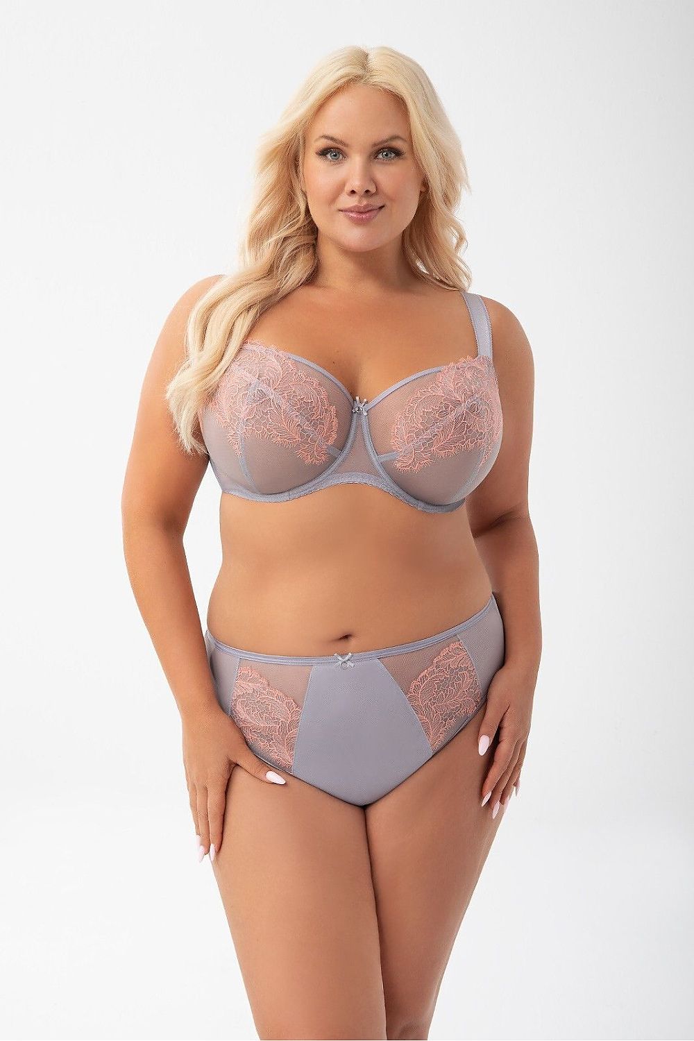  Biustonosz Soft Model Perla K907 Grey - Gorsenia Lingerie 
