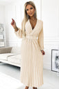   Sukienka Model Viviana 504-7 Light Beige - Numoco 