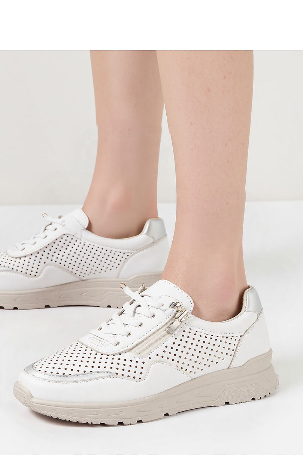   Damskie Sneakersy AVERIA WHITE ? Komfort i Elegancja na Każdy Dzień - Inello 