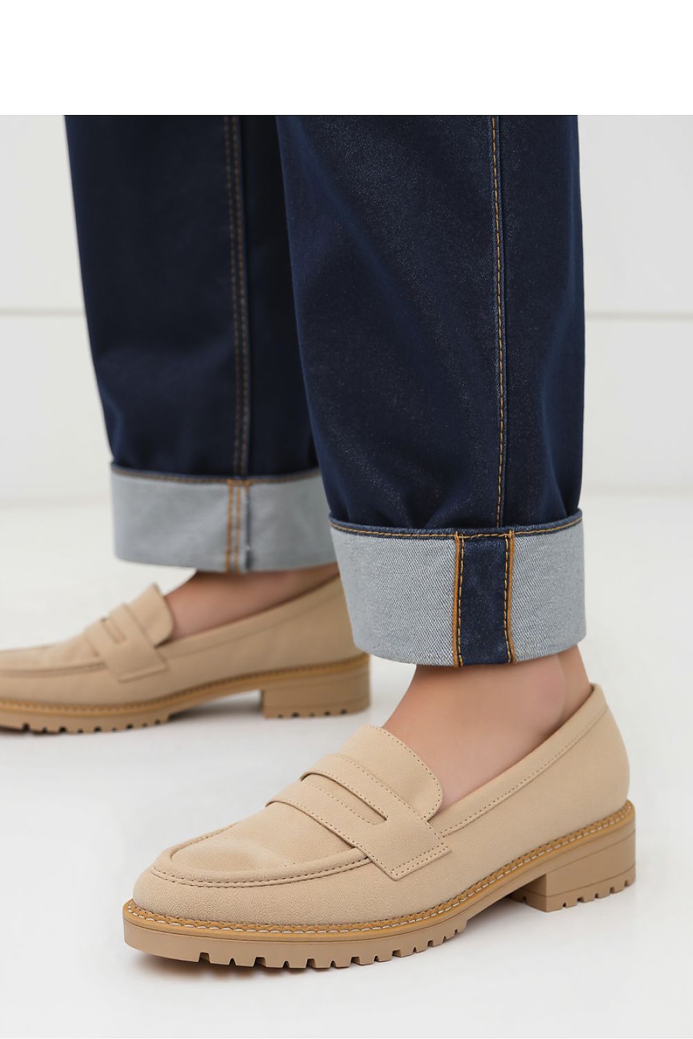   Damskie Mokasyny LORIEN KHAKI - Inello 