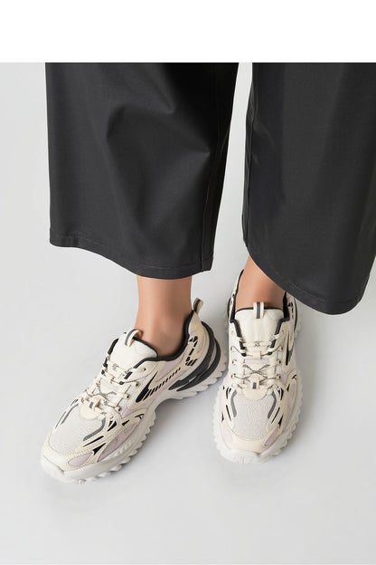   Damskie Sneakersy JAYDEN BEIGE - Inello 