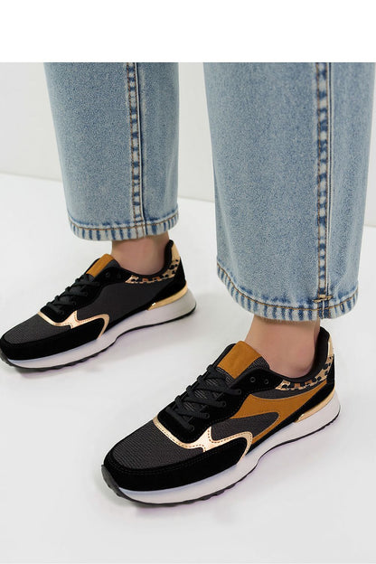   Damskie Sneakersy VELORE ? Black  Gold - Inello 