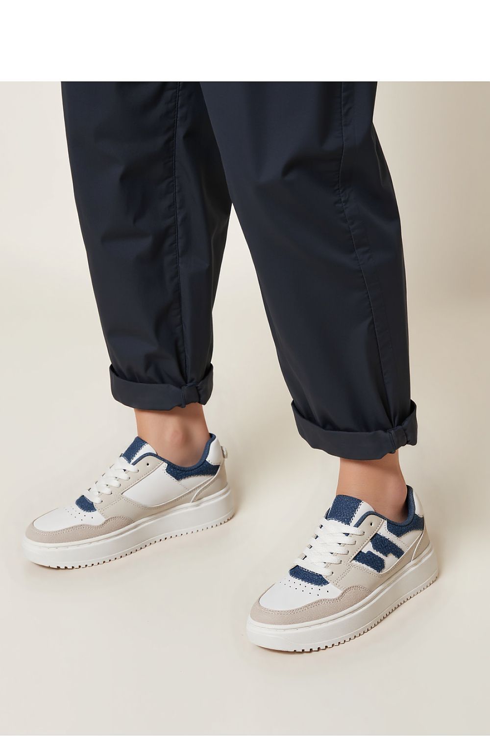   Damskie Sneakersy NORVIN ? White/Blue - Inello 