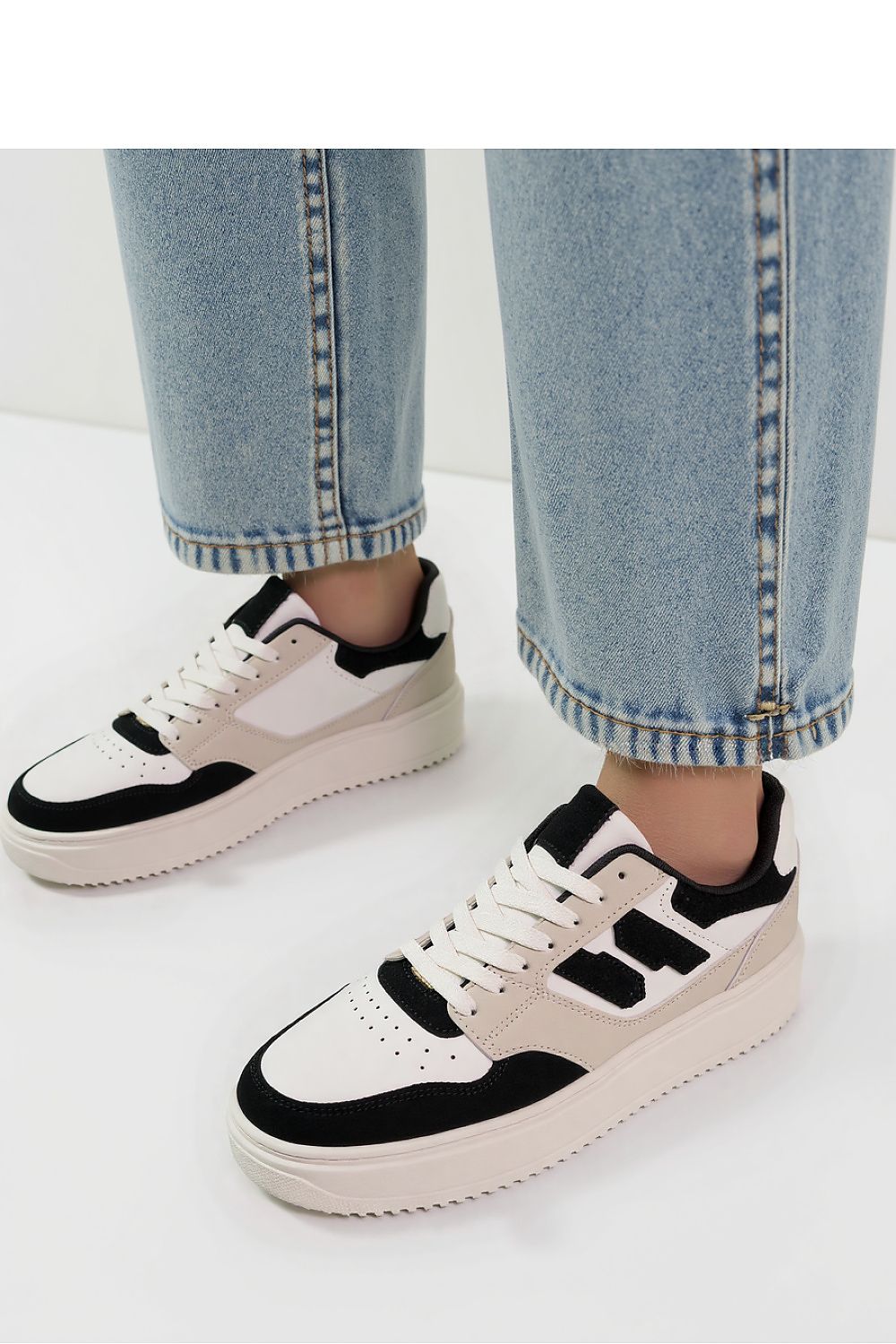   Damskie Sneakersy NORVIN ? White/Black - Inello 