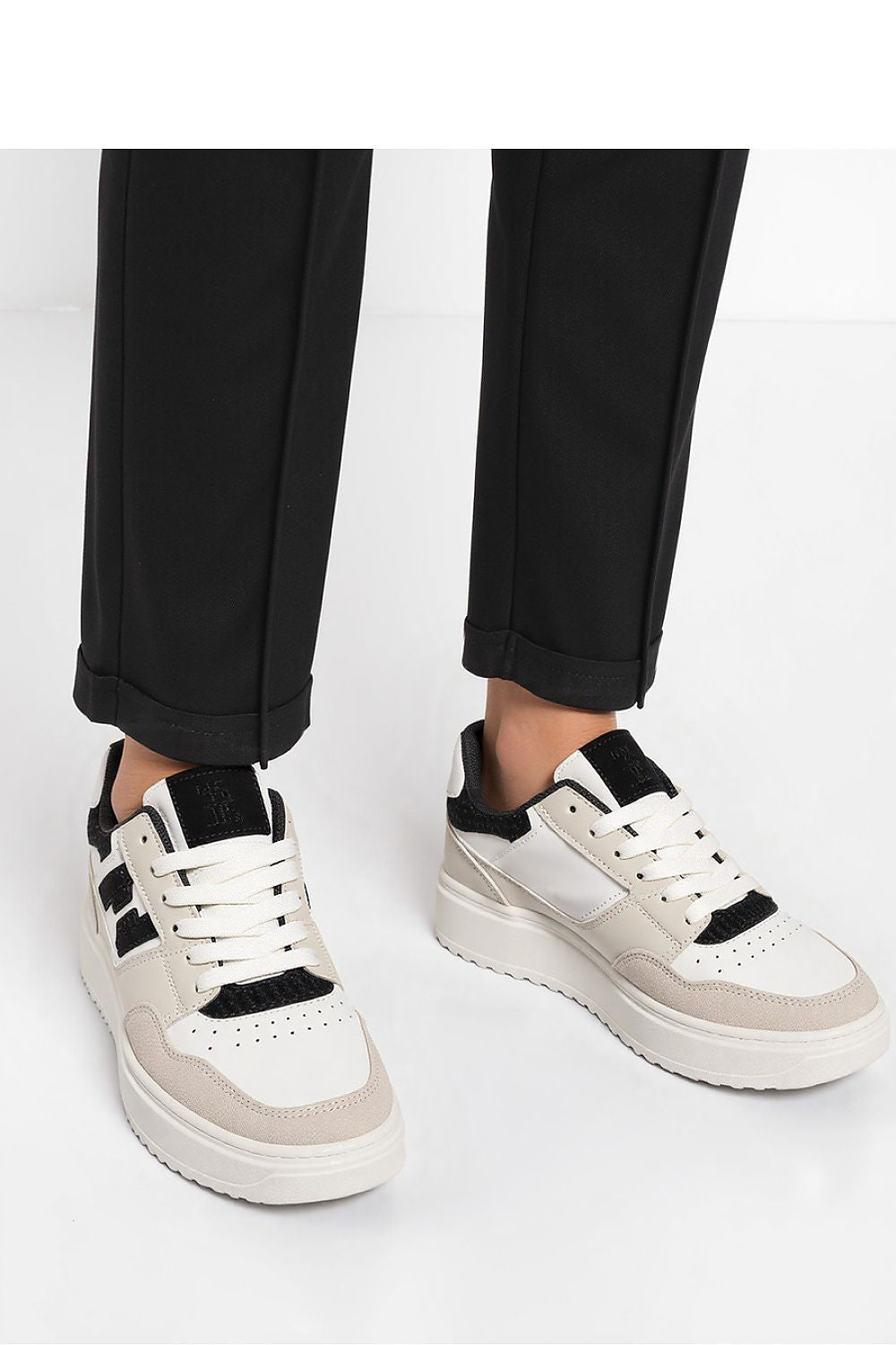   Damskie Sneakersy NORVIN ? White/Black - Inello 