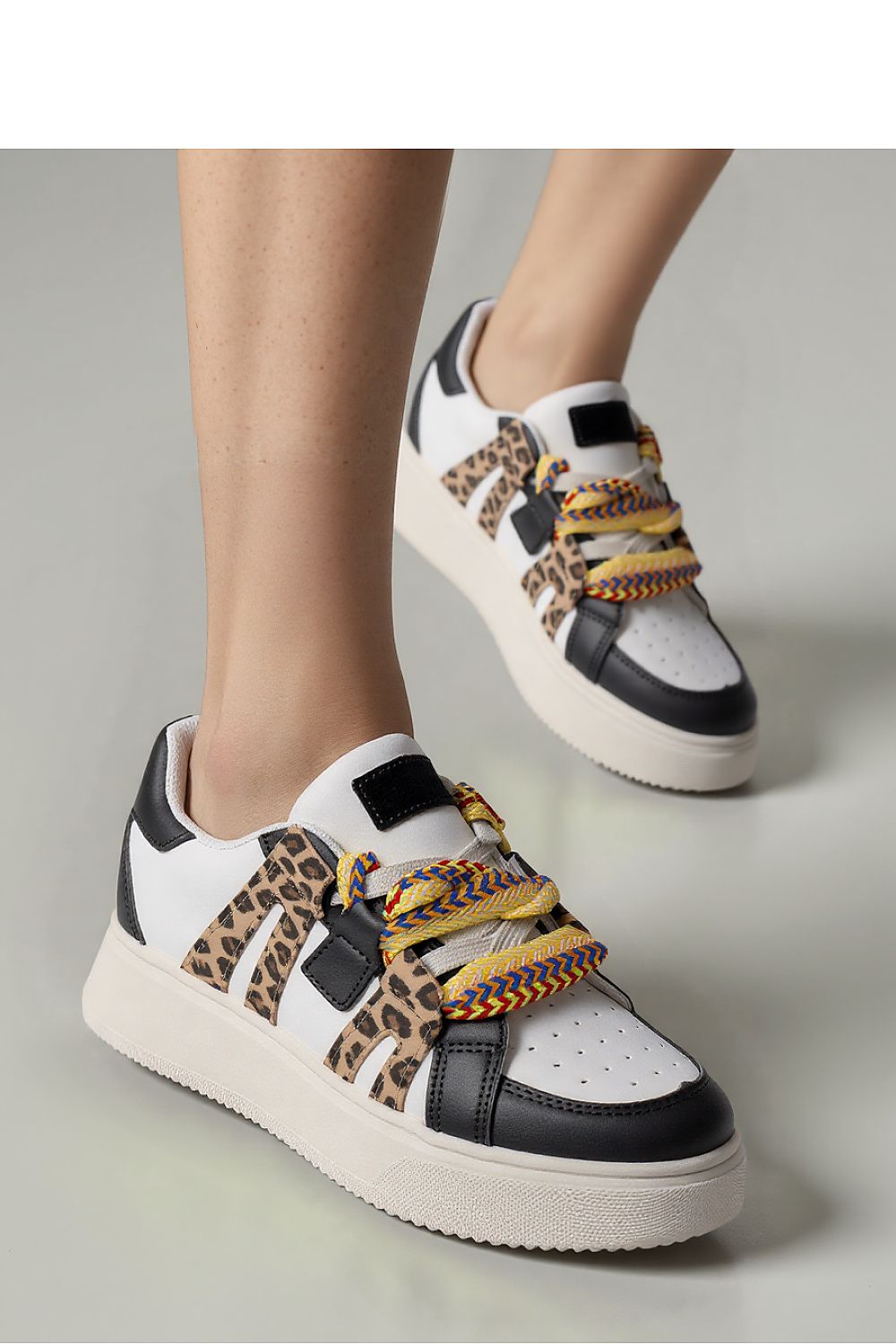   Damskie Sneakersy WEAVEX WH/BLACK - Inello 