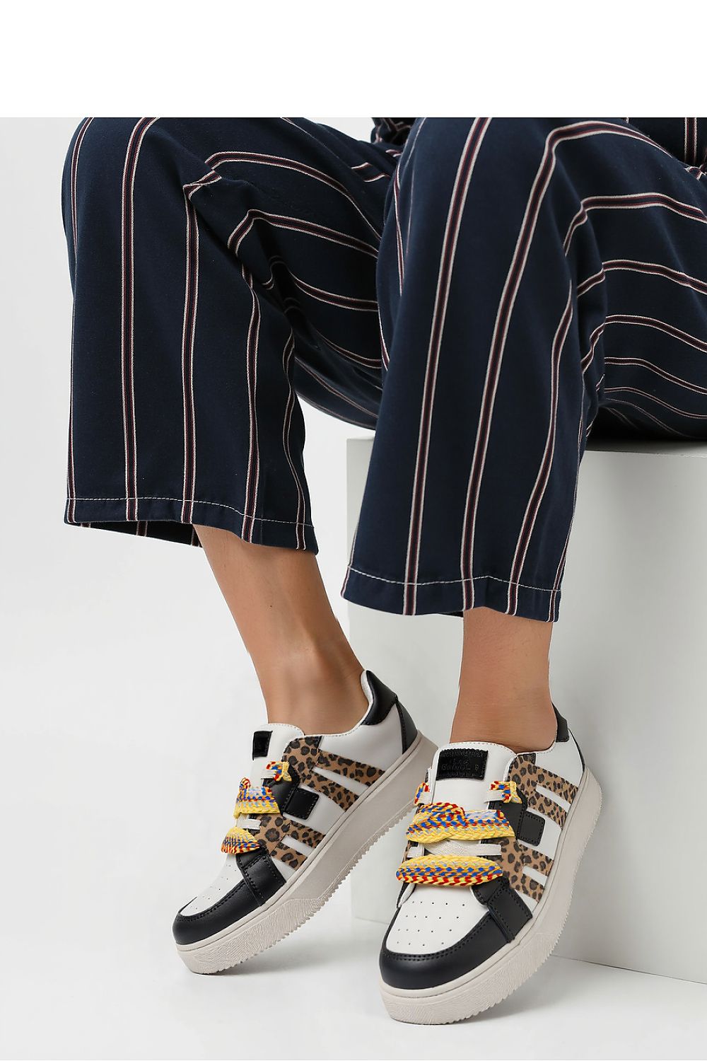   Damskie Sneakersy WEAVEX WH/BLACK - Inello 