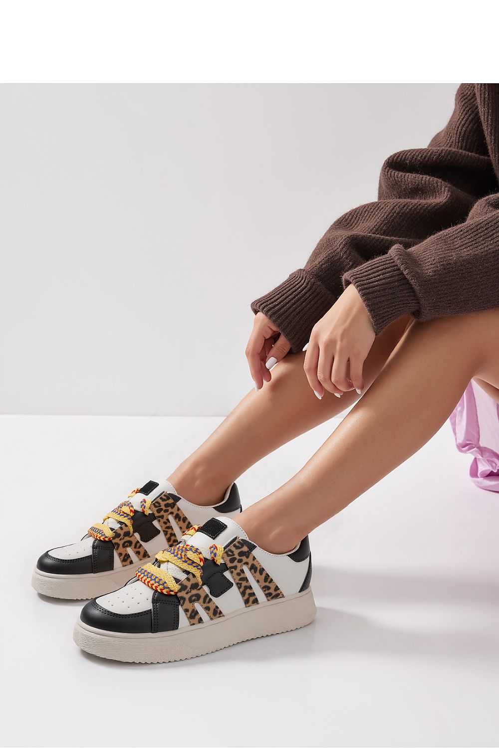   Damskie Sneakersy WEAVEX WH/BLACK - Inello 