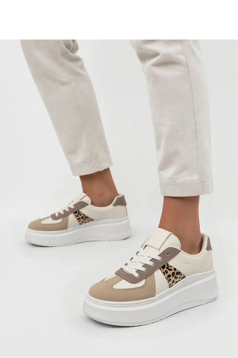   Damskie Sneakersy CITY CHIC KHAKI - Inello 