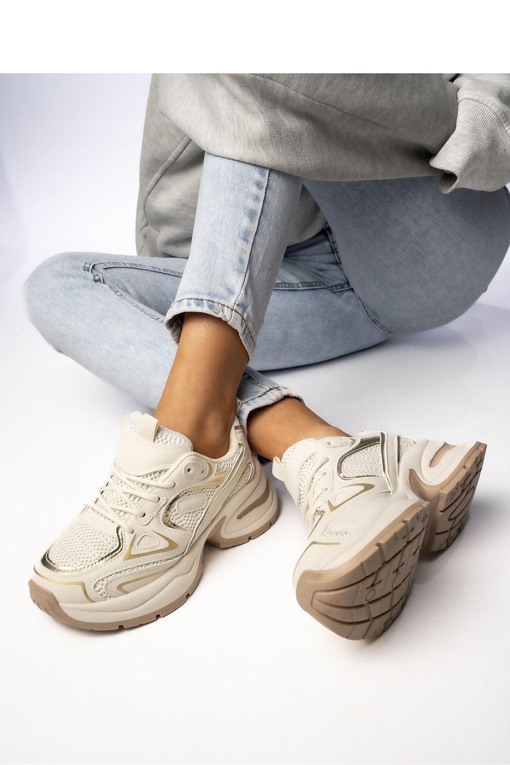   Damskie Sneakersy ASTORIA BEIGE - Inello 