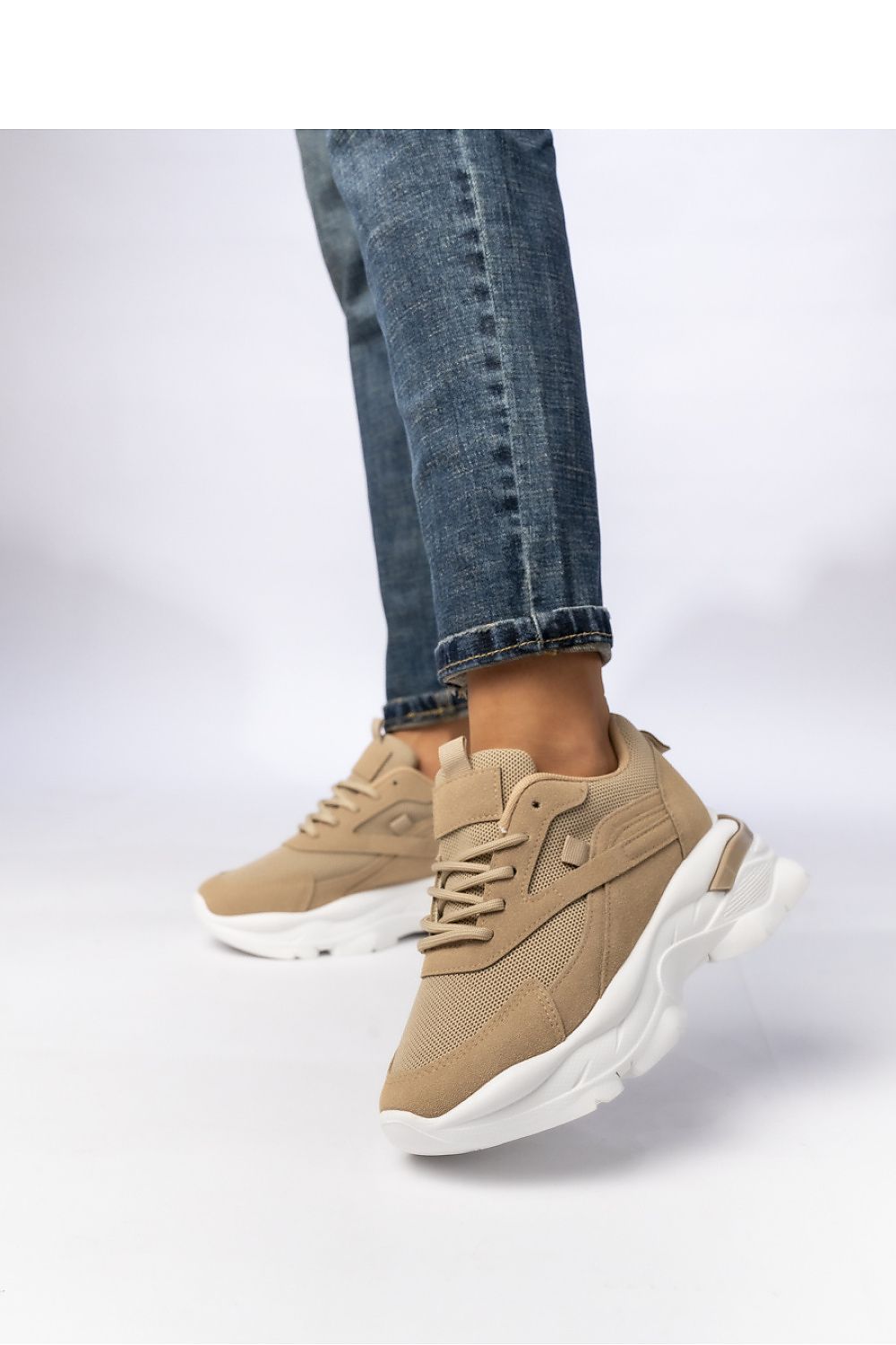   Damskie Sneakersy ZIRANA KHAKI - Inello 