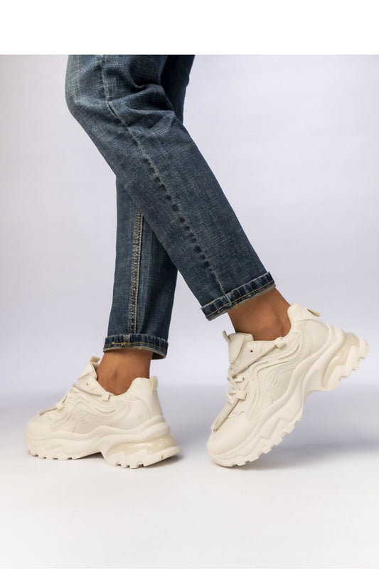   Damskie Sneakersy VELARA BEIGE - Inello 