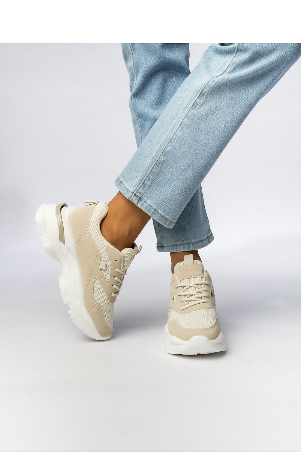   Damskie Sneakersy ZIRANA BEIGE - Inello 