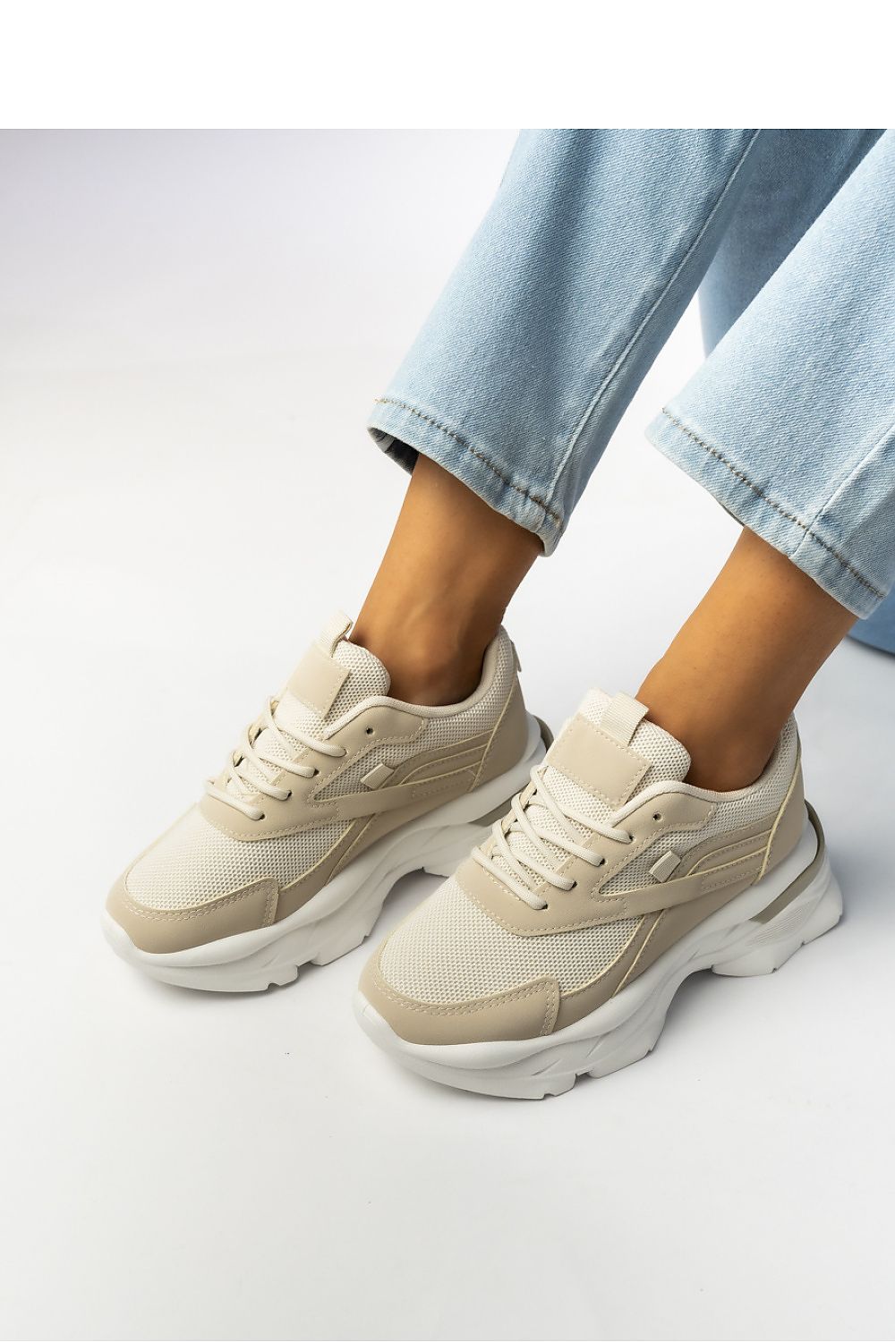   Damskie Sneakersy ZIRANA BEIGE - Inello 