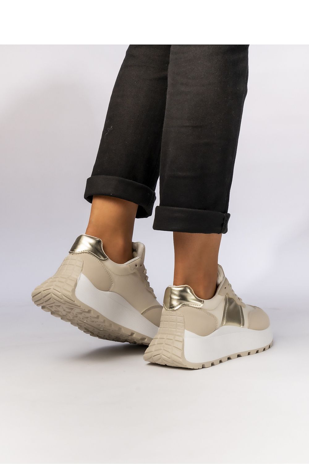   DAMSKIE SNEAKERS LIVIA BEIGE - Inello 