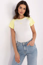   T-shirt Damski Model NM-TS-V7940.17 White/Yellow - NM 