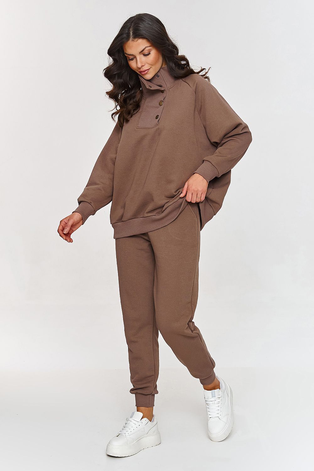  Spodnie Komplet Model A5 Mocca - Makadamia 
