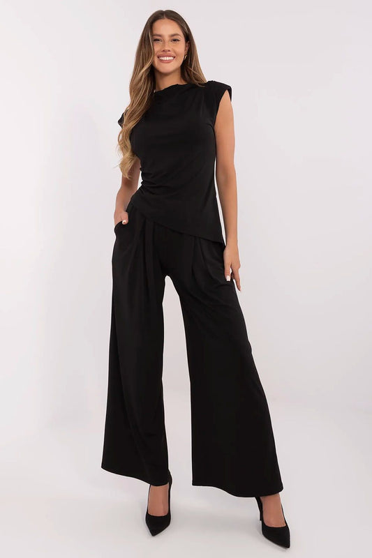  Spodnie Komplet Model DHJ-KMPL-20757.85 Black - Italy Moda 