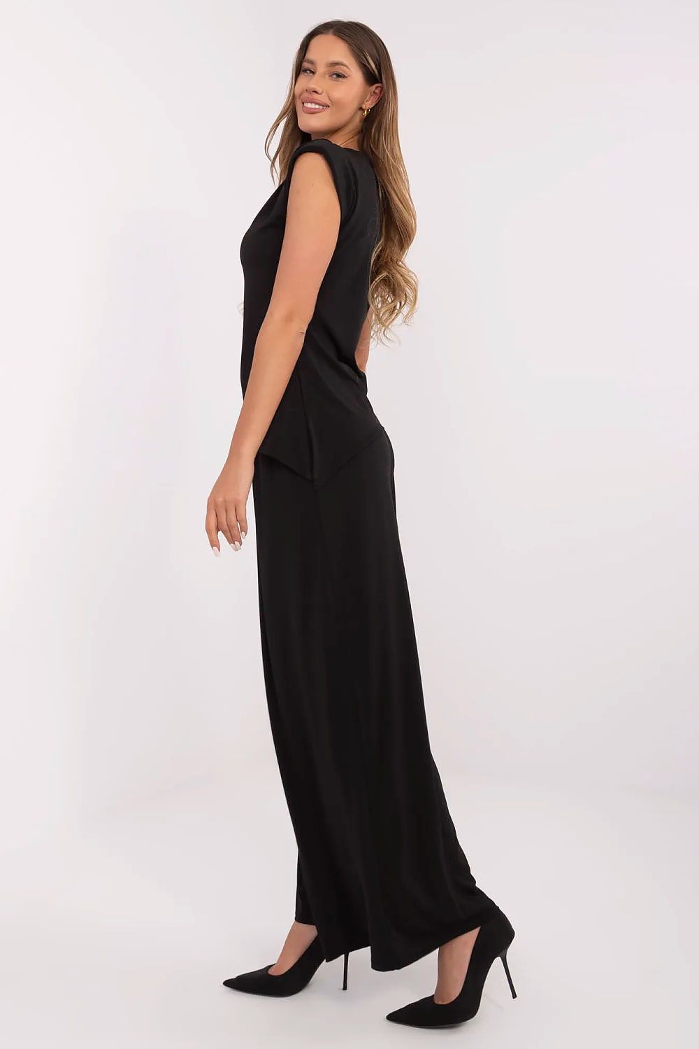  Spodnie Komplet Model DHJ-KMPL-20757.85 Black - Italy Moda 