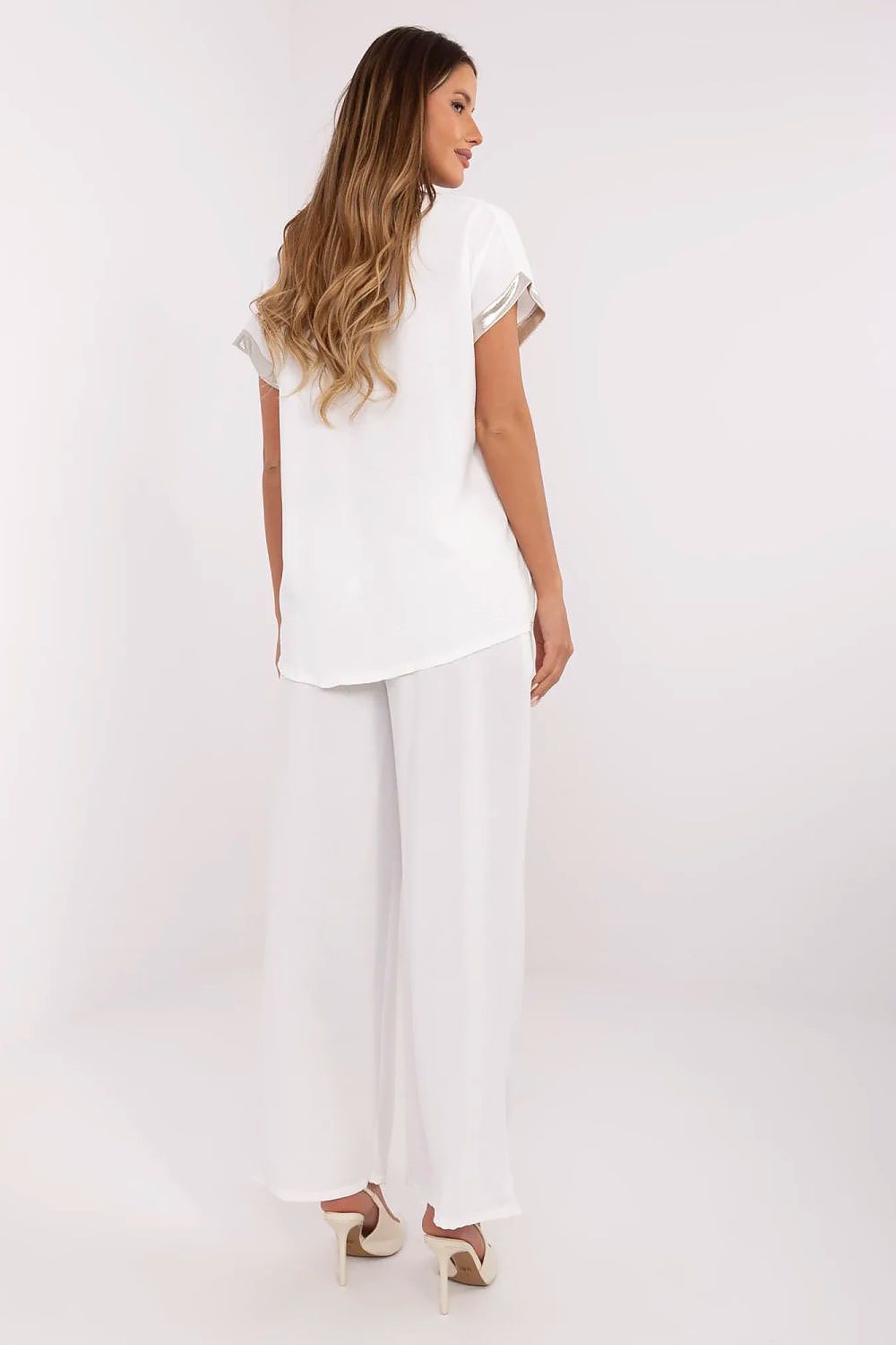  Spodnie Komplet Model DHJ-KMPL-9370.87 White - Italy Moda 