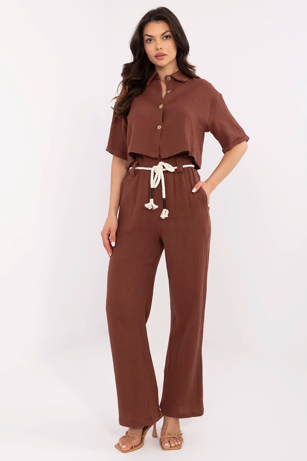  Spodnie Komplet Model NM-KMPL-JK62597.19P Brown - NM 