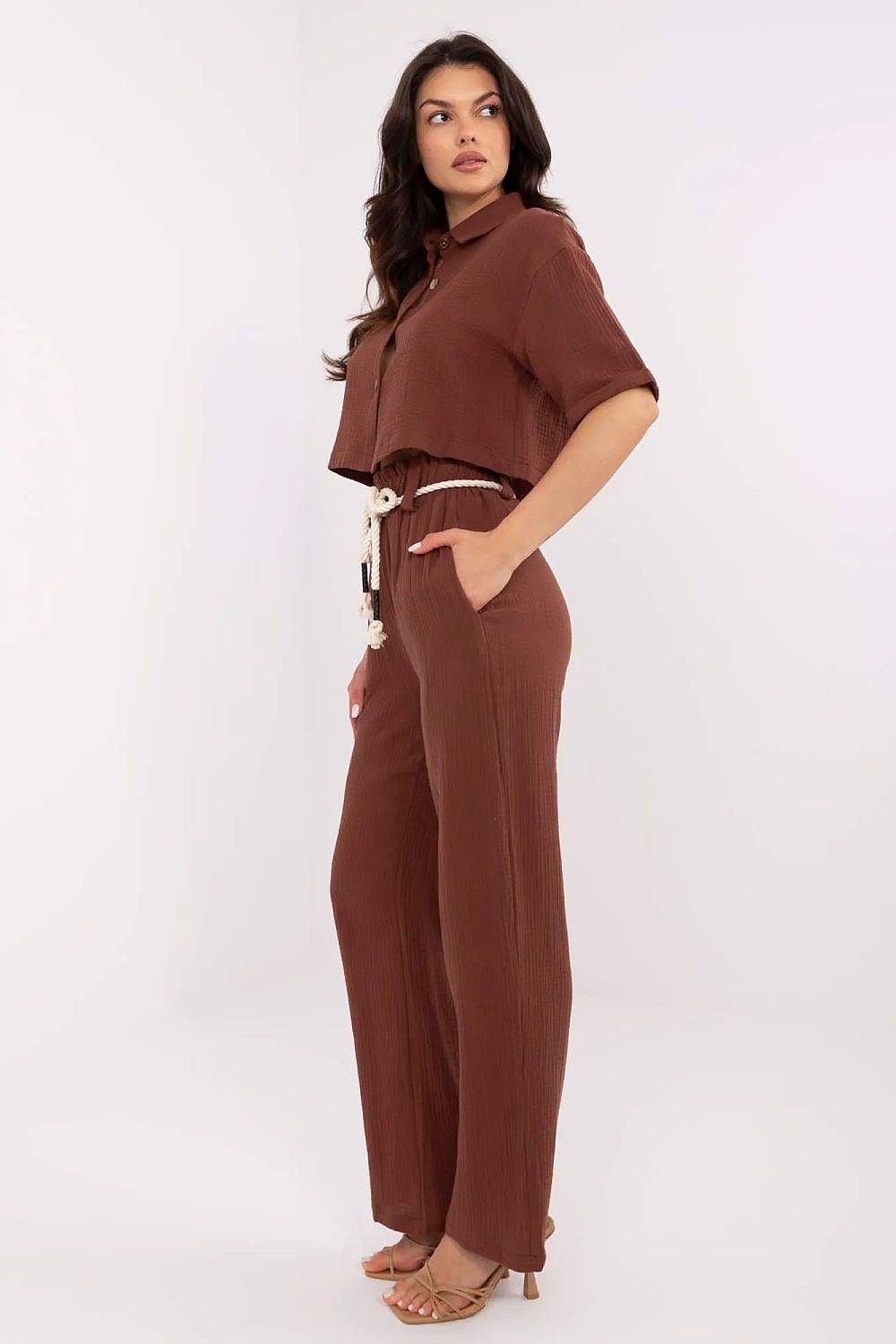  Spodnie Komplet Model NM-KMPL-JK62597.19P Brown - NM 