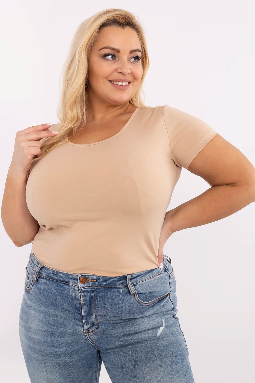   Tshirt Damski Model RV-TS-A556.03 Camel - Relevance 