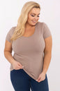   T-shirt Damski Model RV-TS-A556.03 Dark Beige - Relevance 