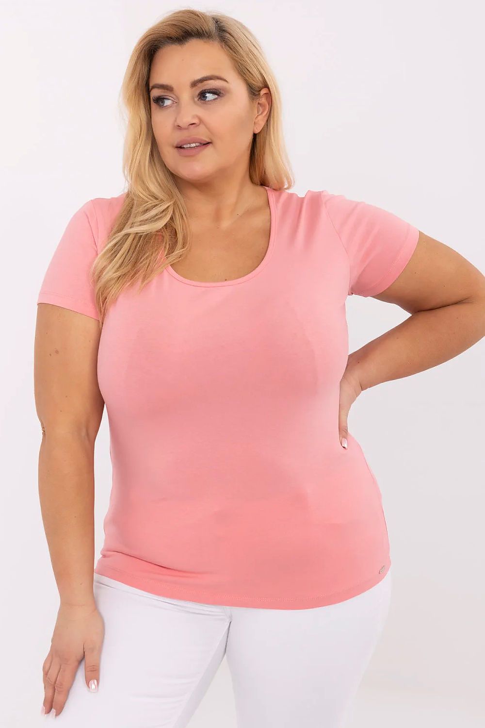   Tshirt Damski Model RV-TS-A556.03 Brzoskwinia - Relevance 