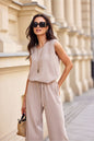   Bluzka Model Manon BEZ BLU0210 Beige - Roco Fashion 
