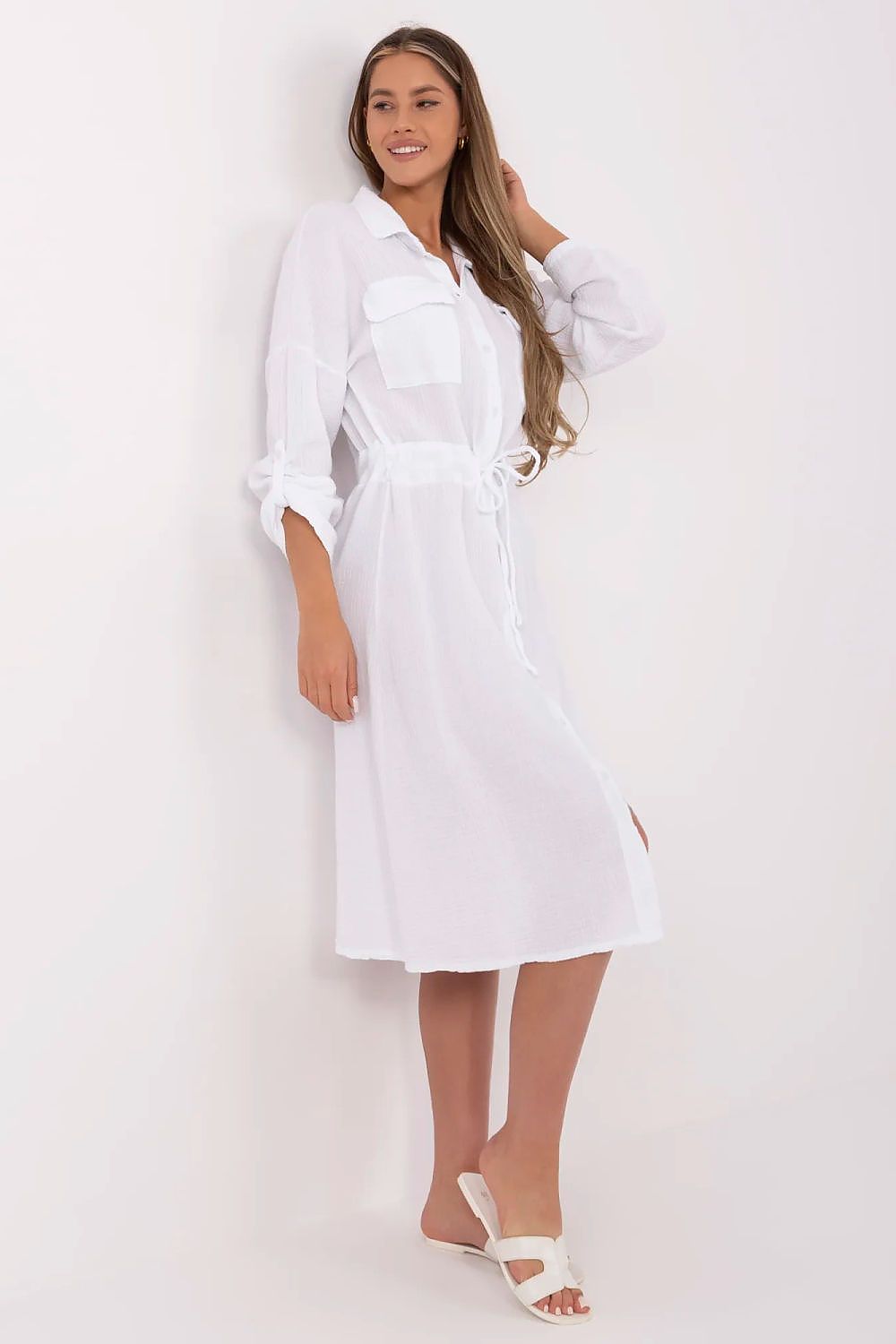  Sukienka Model MI-SK-91166.73 White - Italy Moda 
