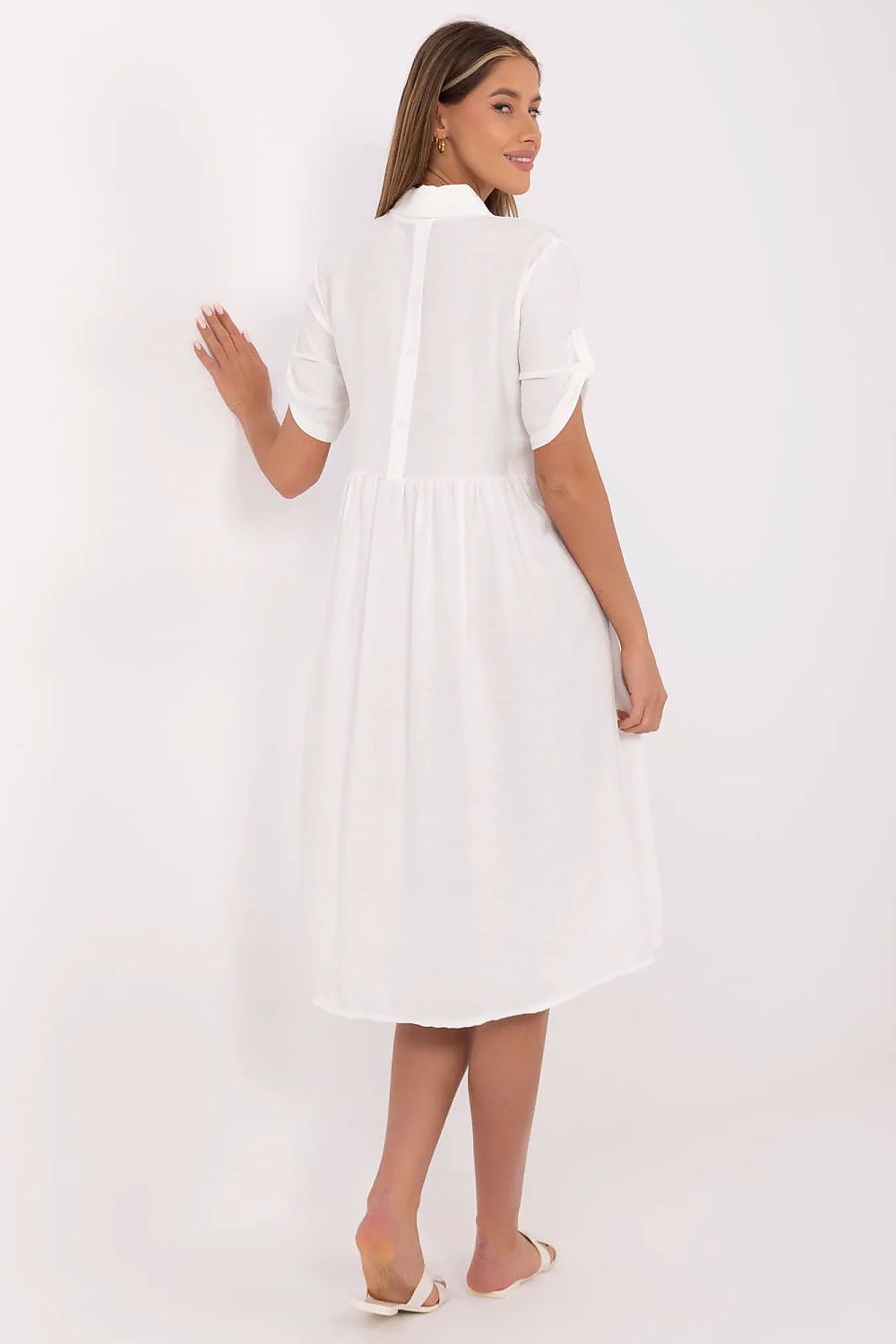  Sukienka Model MI-SK-A2275.09 Ecru - Italy Moda 