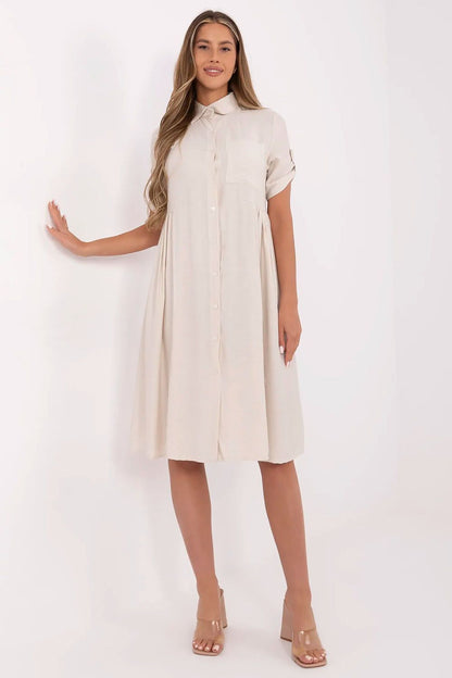  Sukienka Model MI-SK-A2275.09 Beige - Italy Moda 