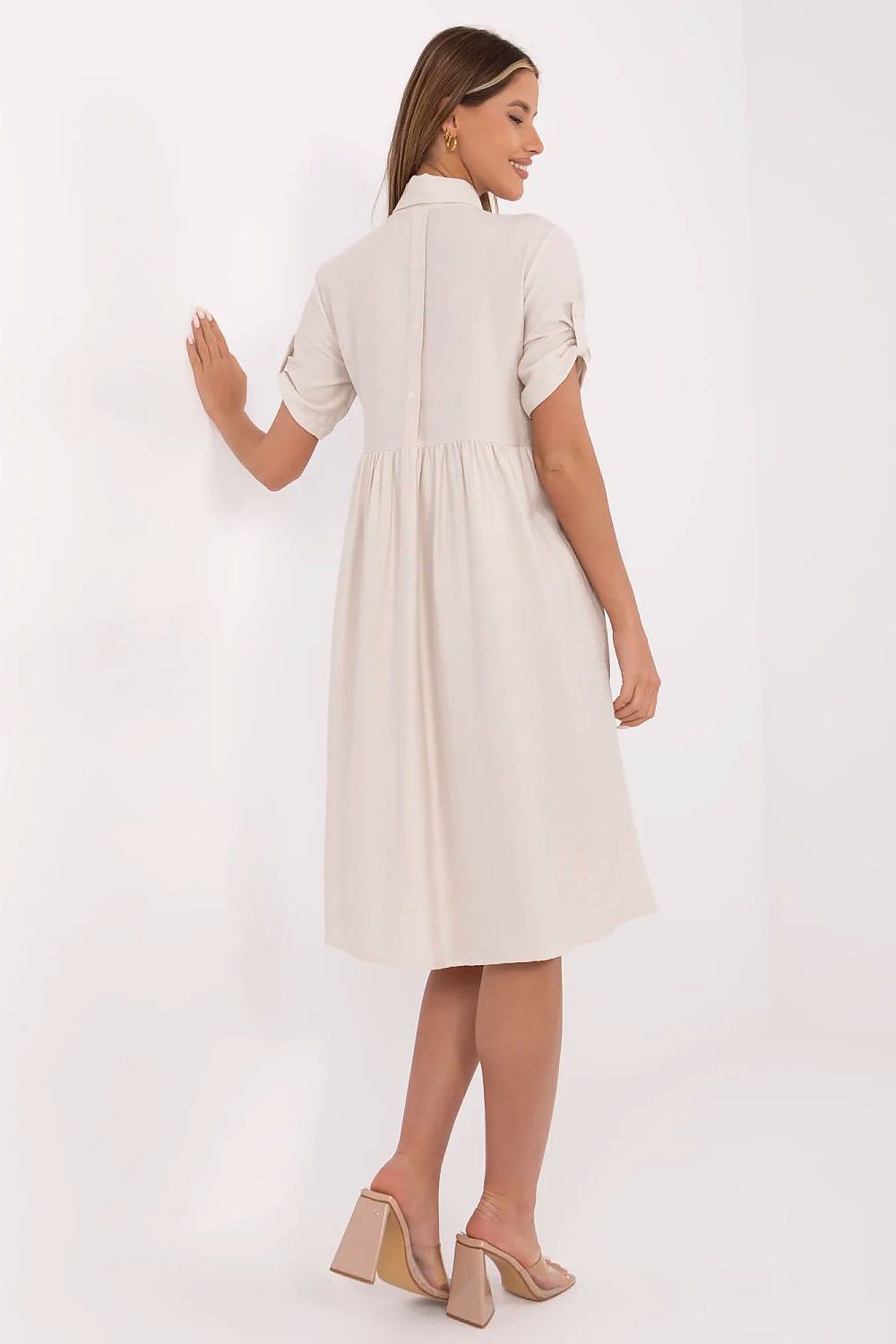  Sukienka Model MI-SK-A2275.09 Beige - Italy Moda 