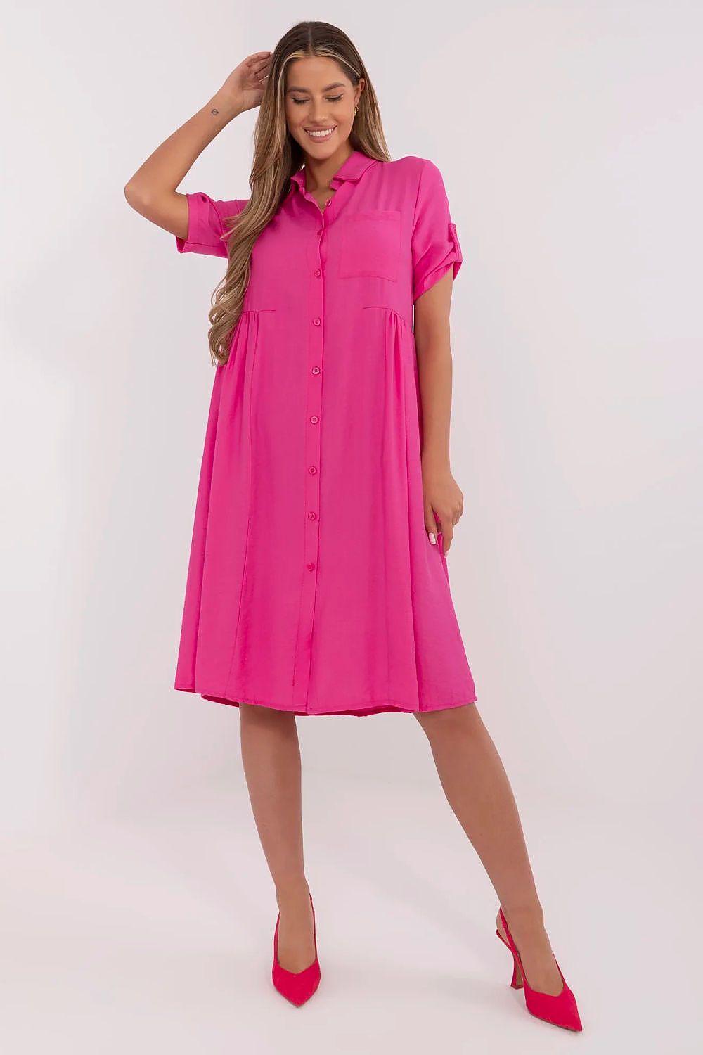  Sukienka Model MI-SK-A2275.09 Fuksja - Italy Moda 