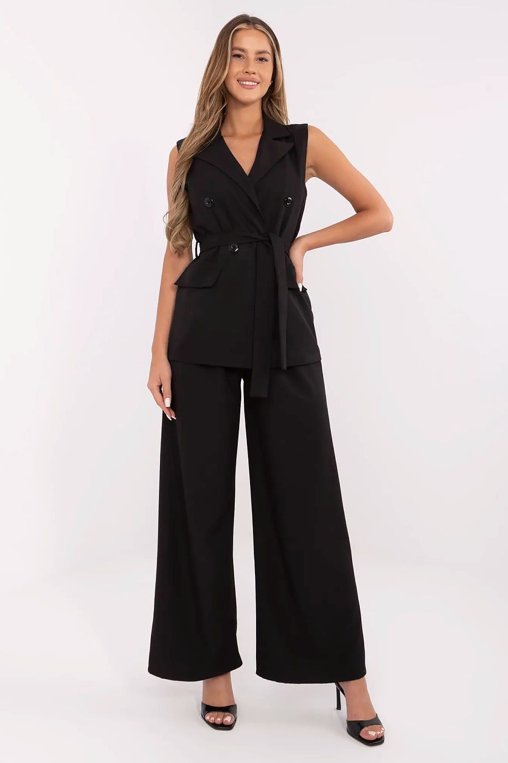  Spodnie Komplet Model MI-KMPL-C296.87 Black - Italy Moda 