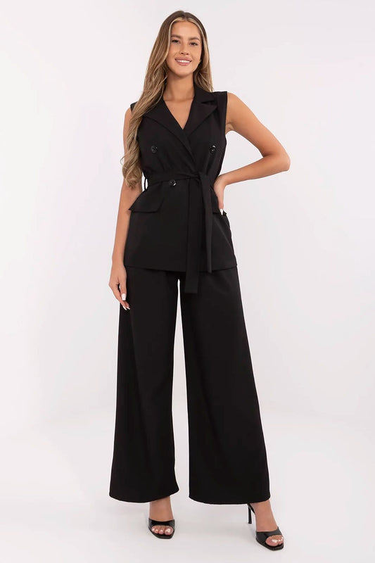 Spodnie Komplet Model MI-KMPL-C296.87 Black - Italy Moda 