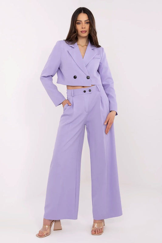  Spodnie Komplet Model DHJ-KMPL-A9019.68 Light Violet - Italy Moda 