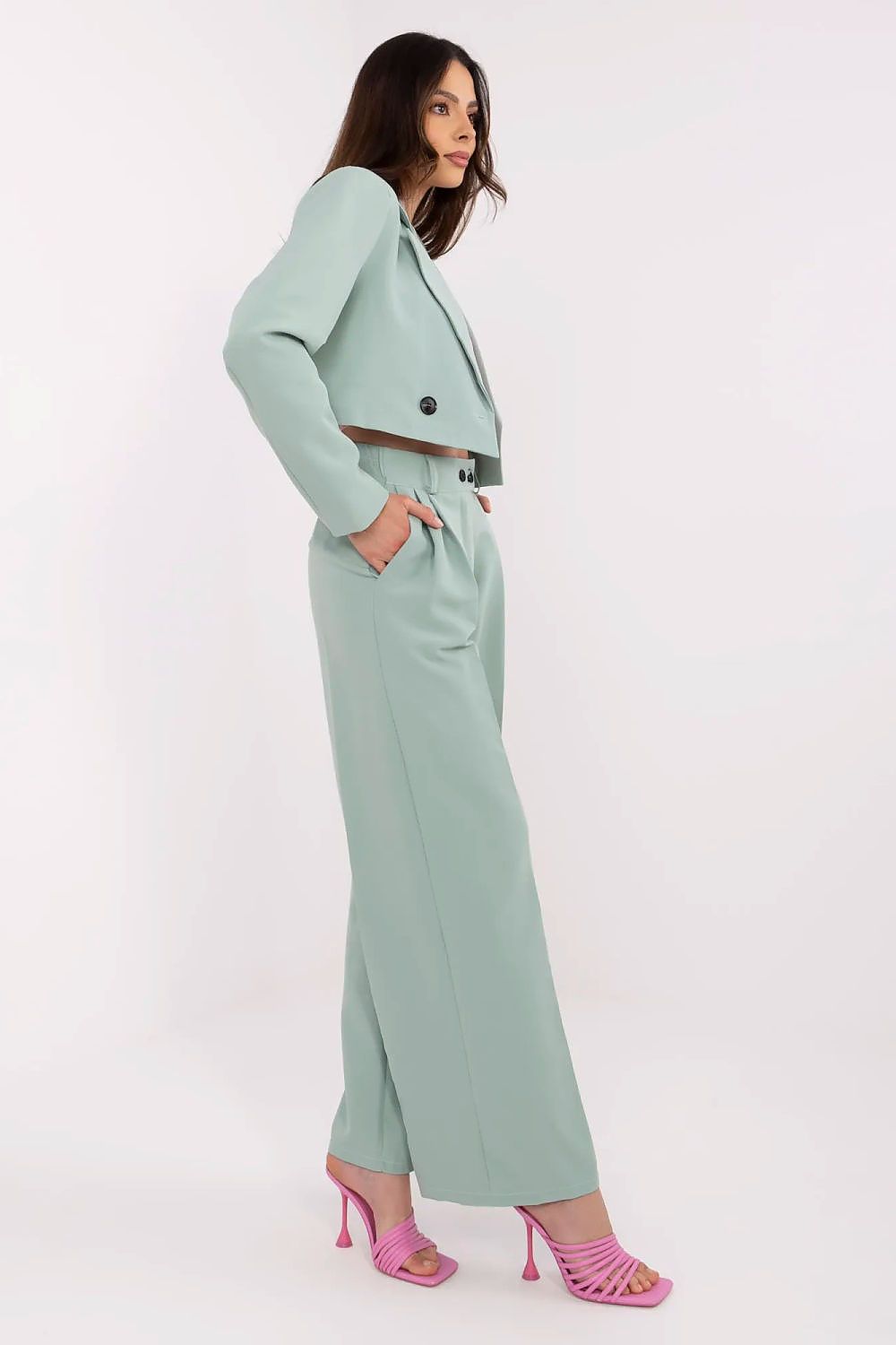  Spodnie Komplet Model DHJ-KMPL-A9019.68 Pistacja - Italy Moda 