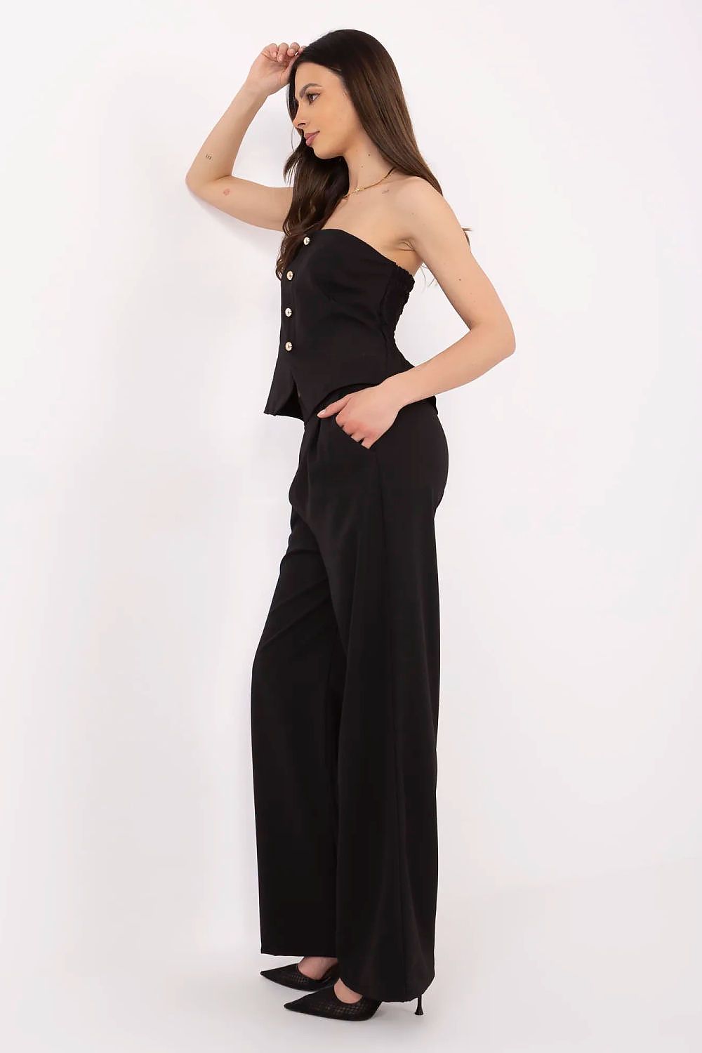  Spodnie Komplet Model MI-KMPL-A2349.75 Black - Italy Moda 