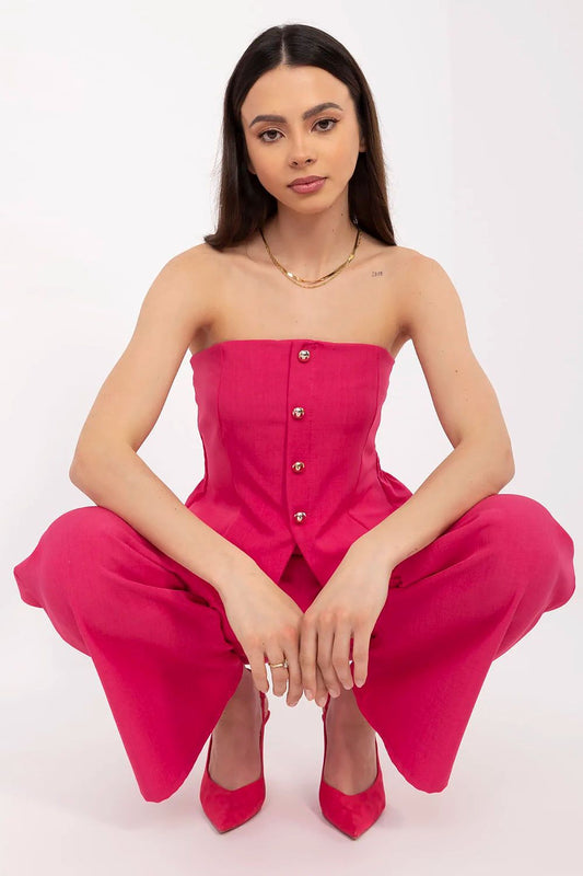  Spodnie Komplet Model MI-KMPL-A2349.75 Fuksja - Italy Moda 