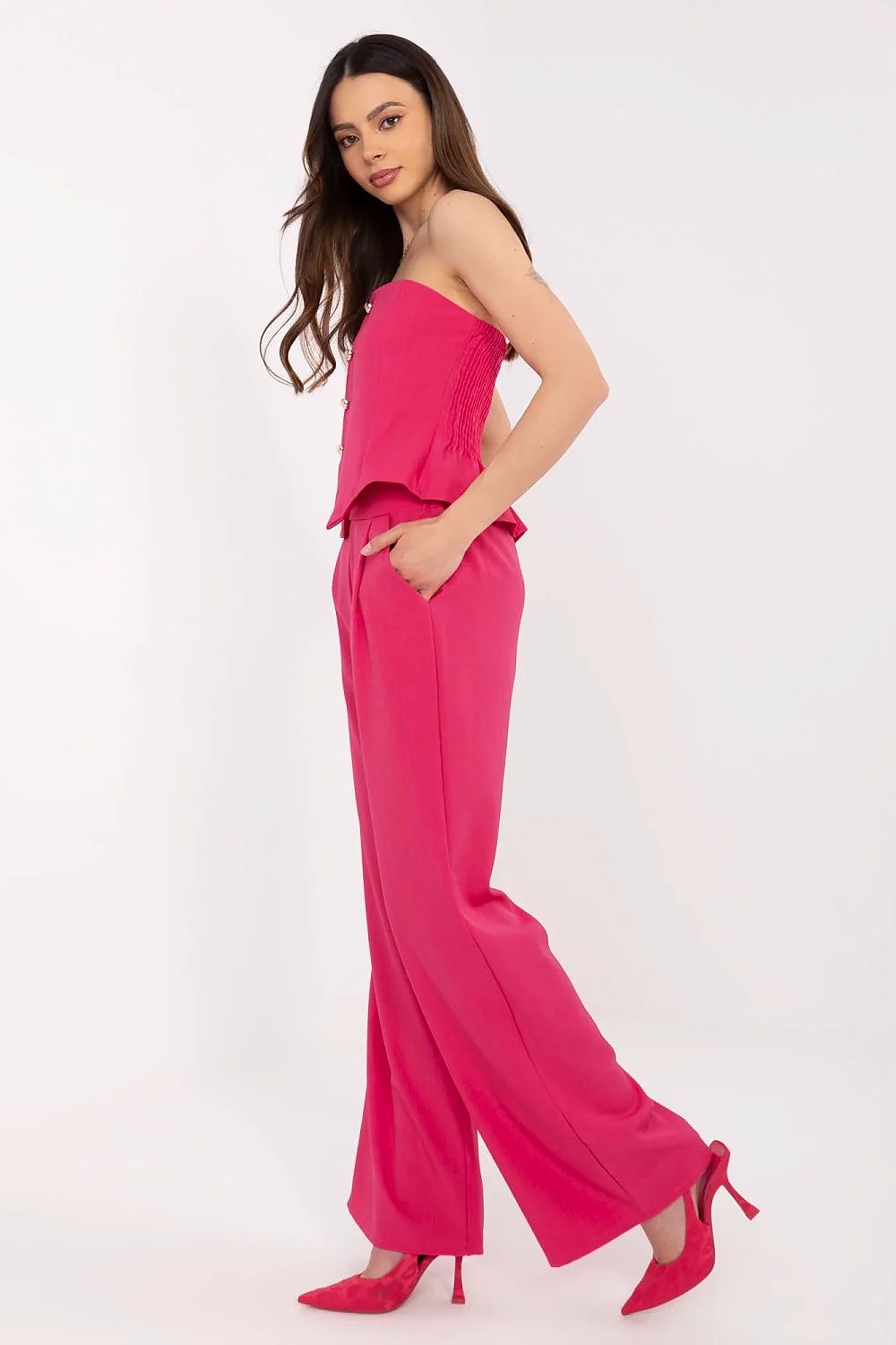  Spodnie Komplet Model MI-KMPL-A2349.75 Fuksja - Italy Moda 