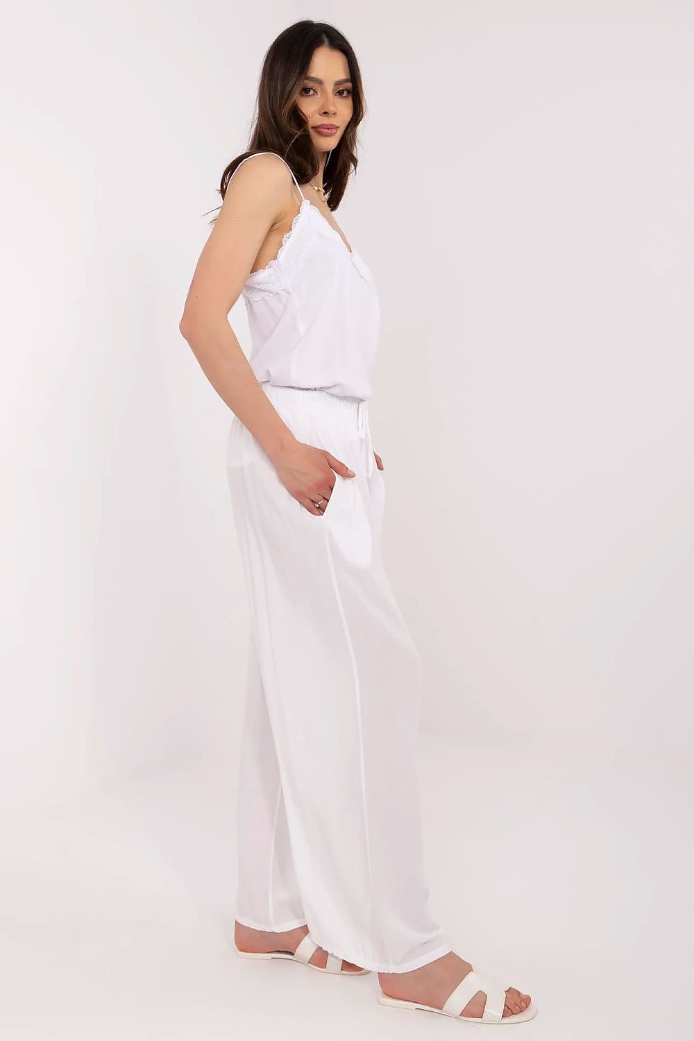  Spodnie Damskie Model MI-SP-25734.78 White - Italy Moda 