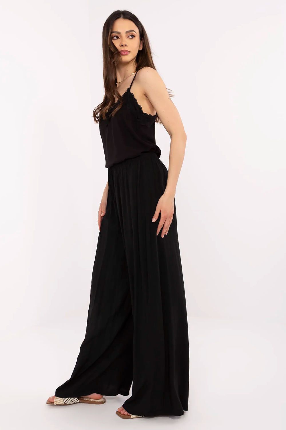  Spodnie Damskie Model MI-SP-25734.78 Black - Italy Moda 