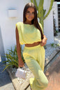  Spodnie Komplet Model Nicol 261797177 Yellow - LaBalancia 
