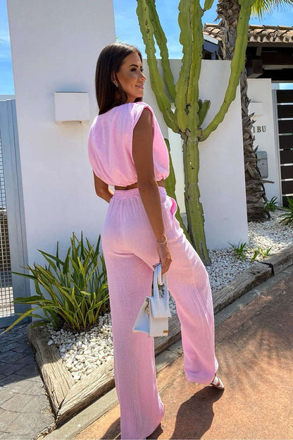  Spodnie Komplet Model Nicol 261795321 Pink - LaBalancia 