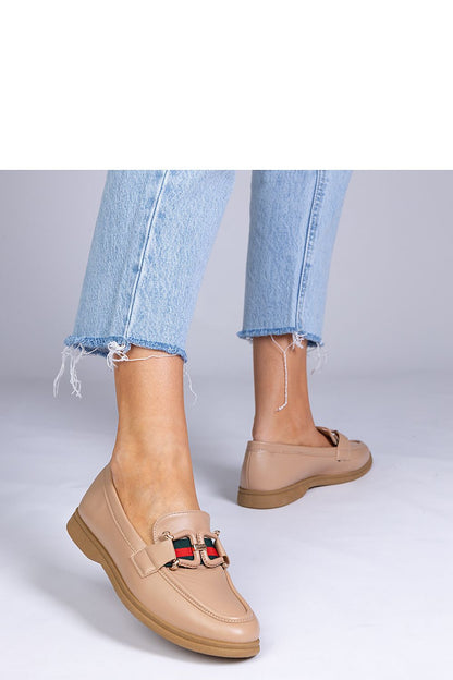   Mokasyny Model Kalenda GO-8C Beige - PRIMO 