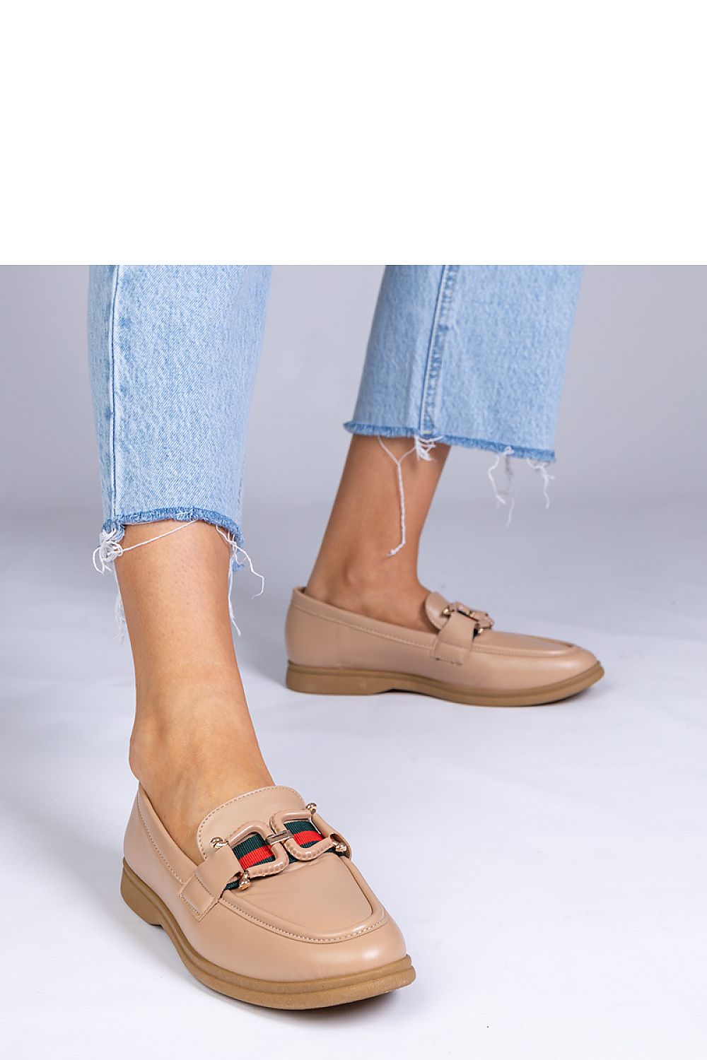   Mokasyny Model Kalenda GO-8C Beige - PRIMO 